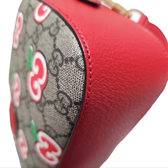 NWOT Gucci Apple Messenge Bag Beige/Brown - Picture 3 of 9